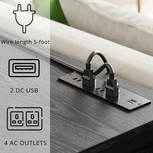 IRONCK TV Stand LED Lights, Entertainment Center w... - Image 6