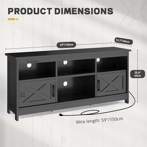 YITAHOME TV Stand for 65 Inch TVs, Entertainment C... - Image 3