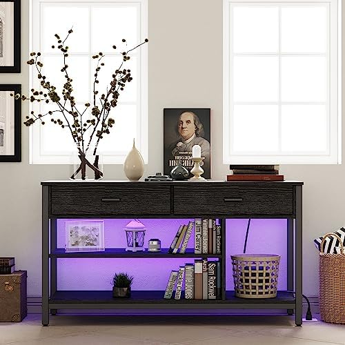 IRONCK TV Stand LED Lights, Entertainment Center w... - Image 4