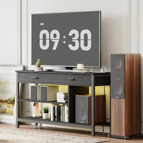 IRONCK TV Stand LED Lights, Entertainment Center w... - Image 8