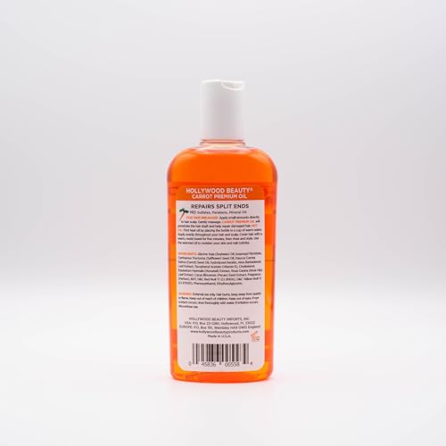 Hollywood Beauty Carrot Hair Oil, 8oz Bottle, Hair... - Image 3