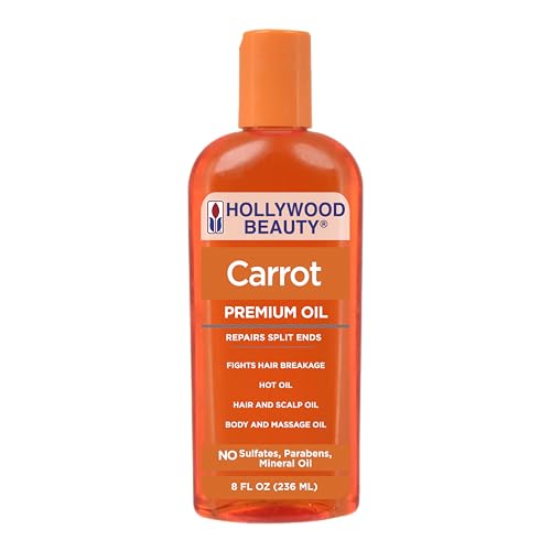 Hollywood Beauty Carrot Hair Oil, 8oz Bottle, Hair... - Image 2