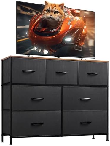 WLIVE 7 Drawer Dresser TV Stand, Entertainment Cen... - Image 2