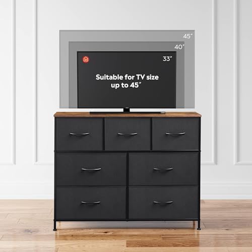 WLIVE 7 Drawer Dresser TV Stand, Entertainment Cen... - Image 6