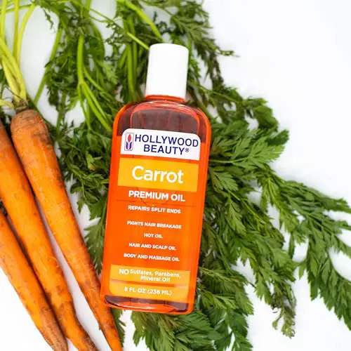 Hollywood Beauty Carrot Hair Oil, 8oz Bottle, Hair... - Image 4
