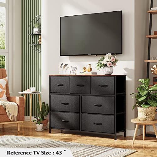 WLIVE 7 Drawer Dresser TV Stand, Entertainment Cen... - Image 7