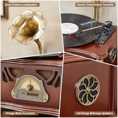 Vintage Gramophone with Bluetooth Output Vintage R... - Image 8